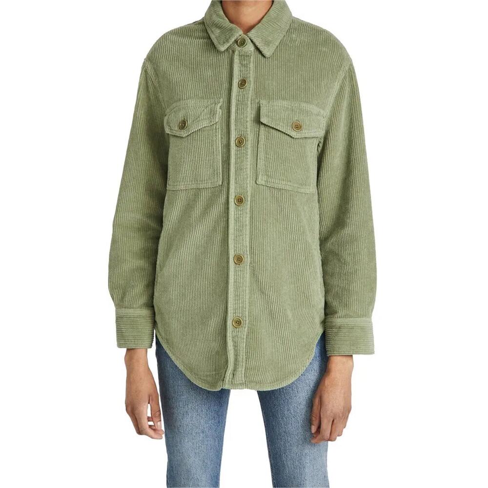 Reformation Jennings Corduroy Jacket - S - Artichoke - Picture 1 of 8